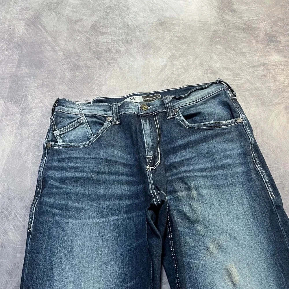 Y2K 2000s Rock & Republic Grunge Indie Skater Hip Hop Embroidered Denim Jeans